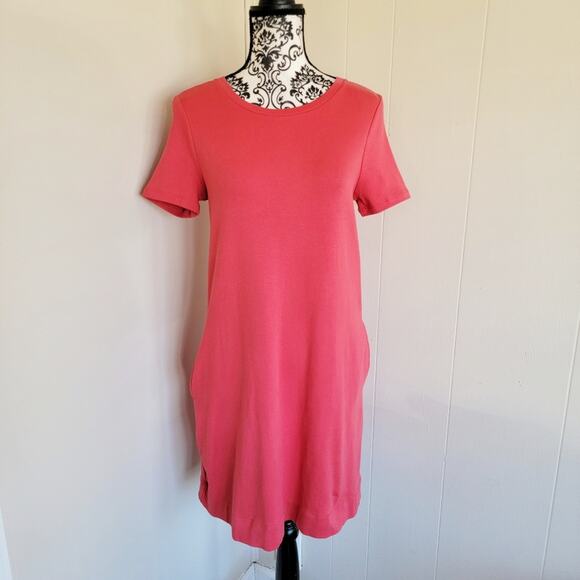 Ellen Tracy Crew Neck Short Sleeve Knee Length Shirt Dress - Picture 1 of 5